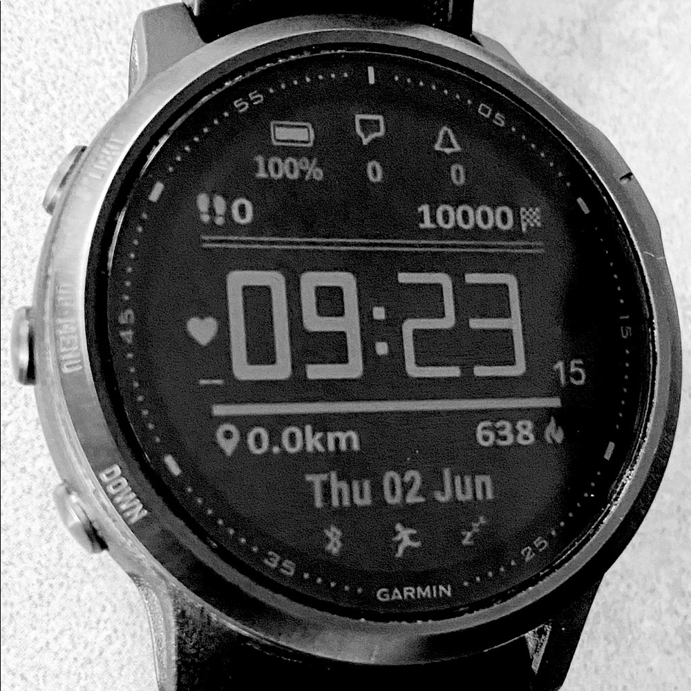 Garmin 010-02157-11 fenix 6X Sapphire Bluetooth Smartwatch - Black